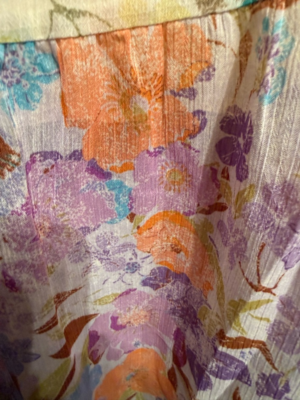 Mystree Floral Patchwork Tiered Maxi Dress - Pastel Multi Women’s size medium - Picture 6 of 8